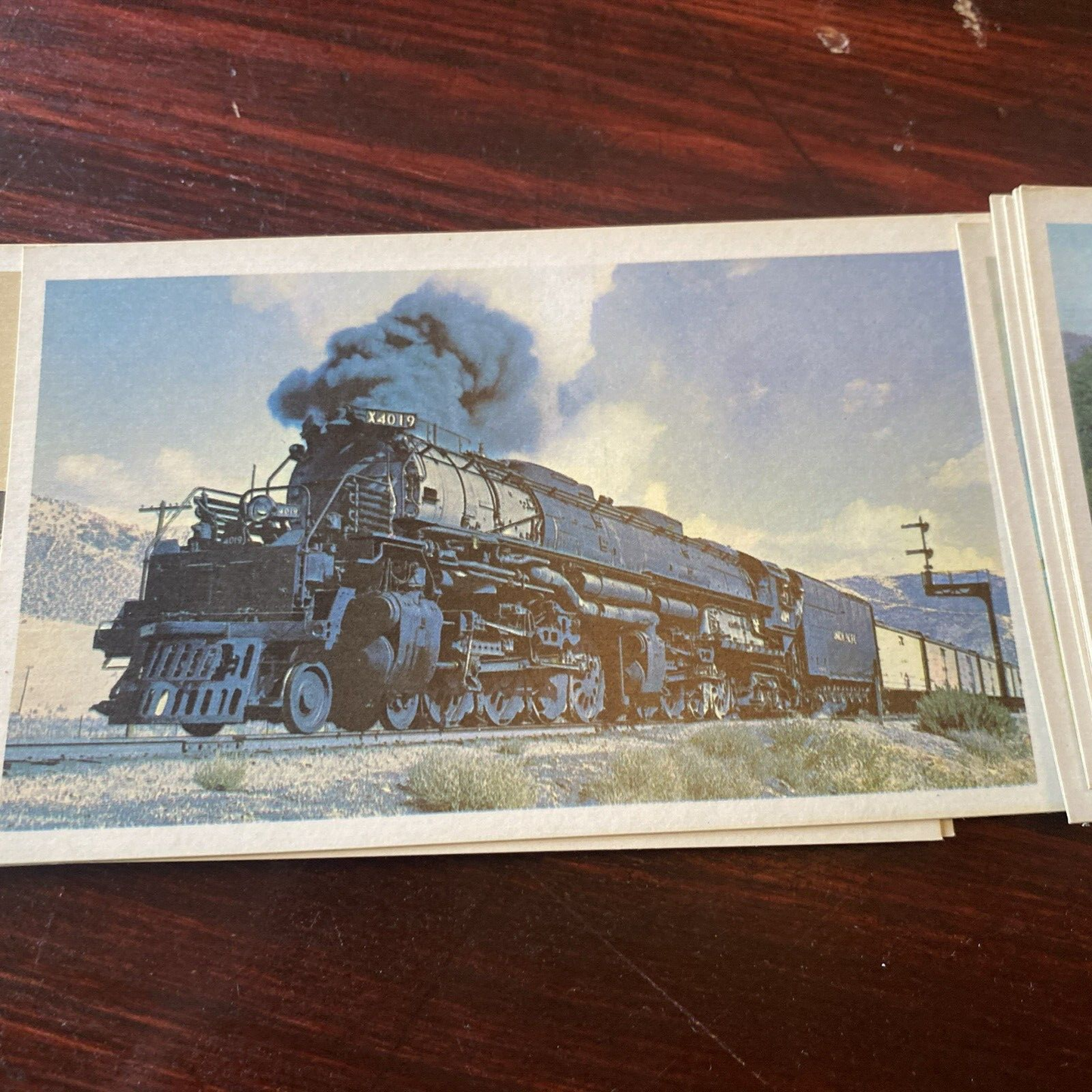 Complete Set of 40 American Heritage Picture and History Cards -Trains 1829-1960