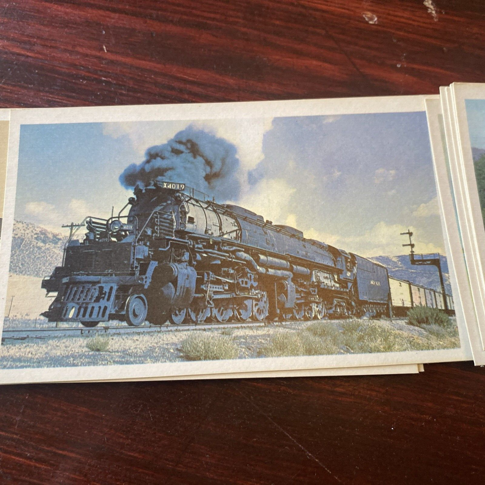 Complete Set of 40 American Heritage Picture and History Cards -Trains 1829-1960