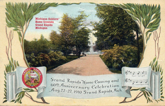 Grand Rapid Homecoming Anniversary Celebration Michigan Mich MI Postcard