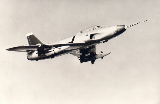 Saab 32 Lansen Zweden Airplane Postcard