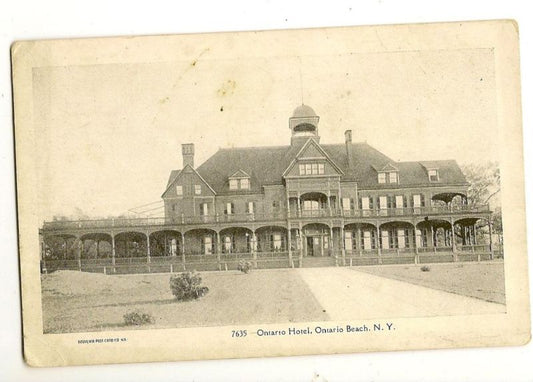 Early Ontario Hotel Ontario Beach NY New York Postcard