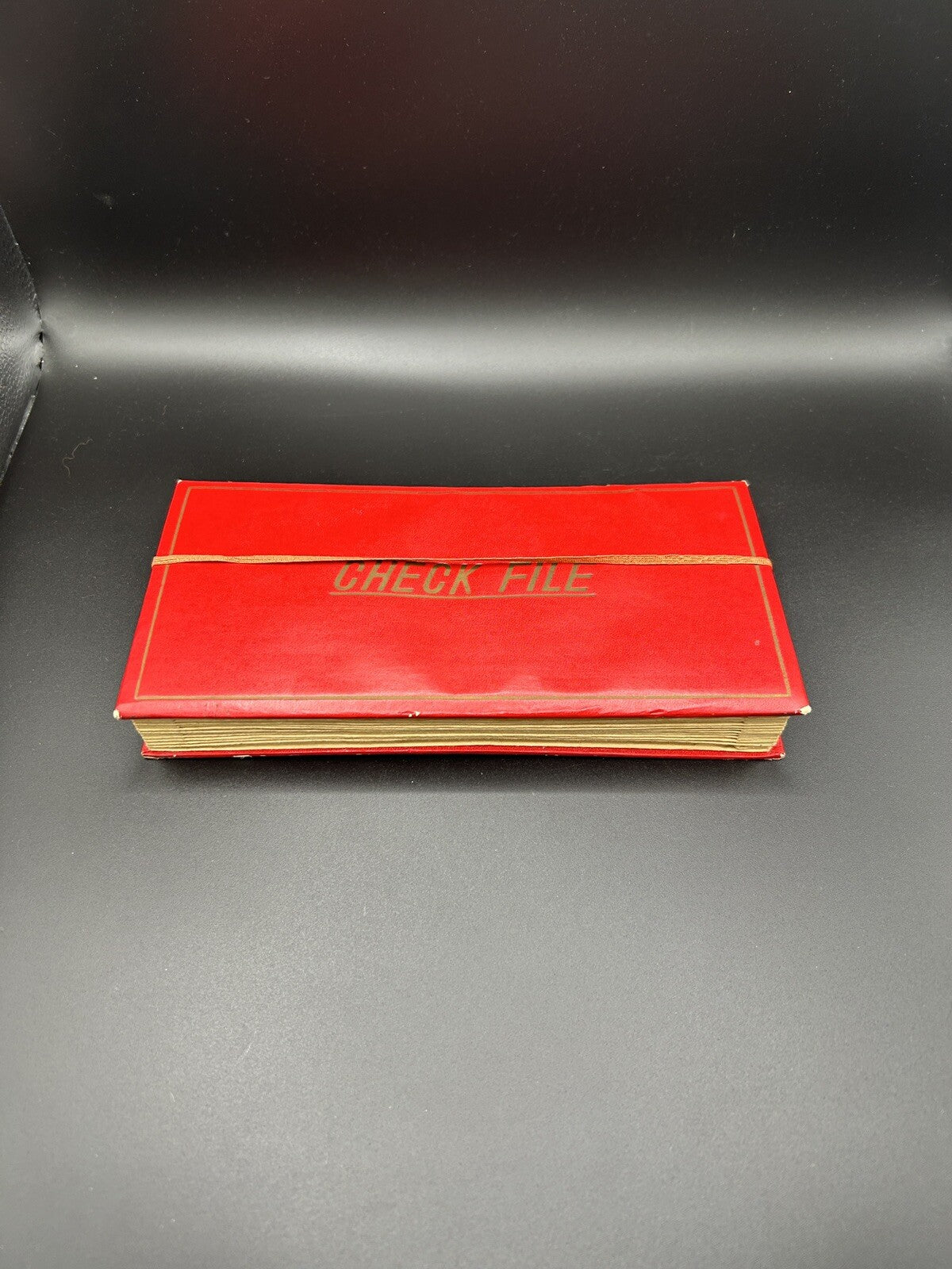 Vintage Red 12 Month Check File Jan-Dec Made in Japan