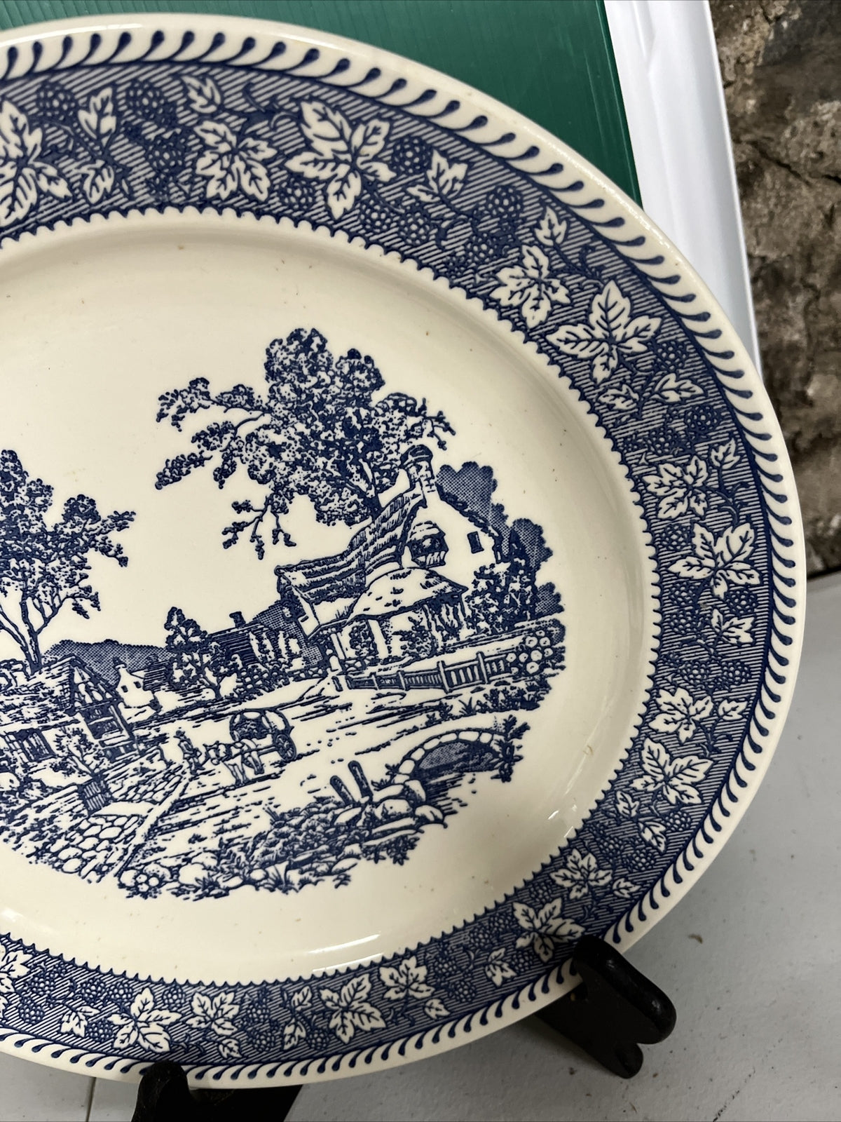 Homer Laughlin Shakespeare Country platter village scene 12”