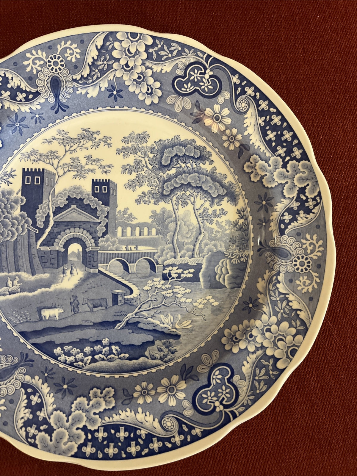 Vintage Spode Blue Room Collection Traditions Series Castle Plate