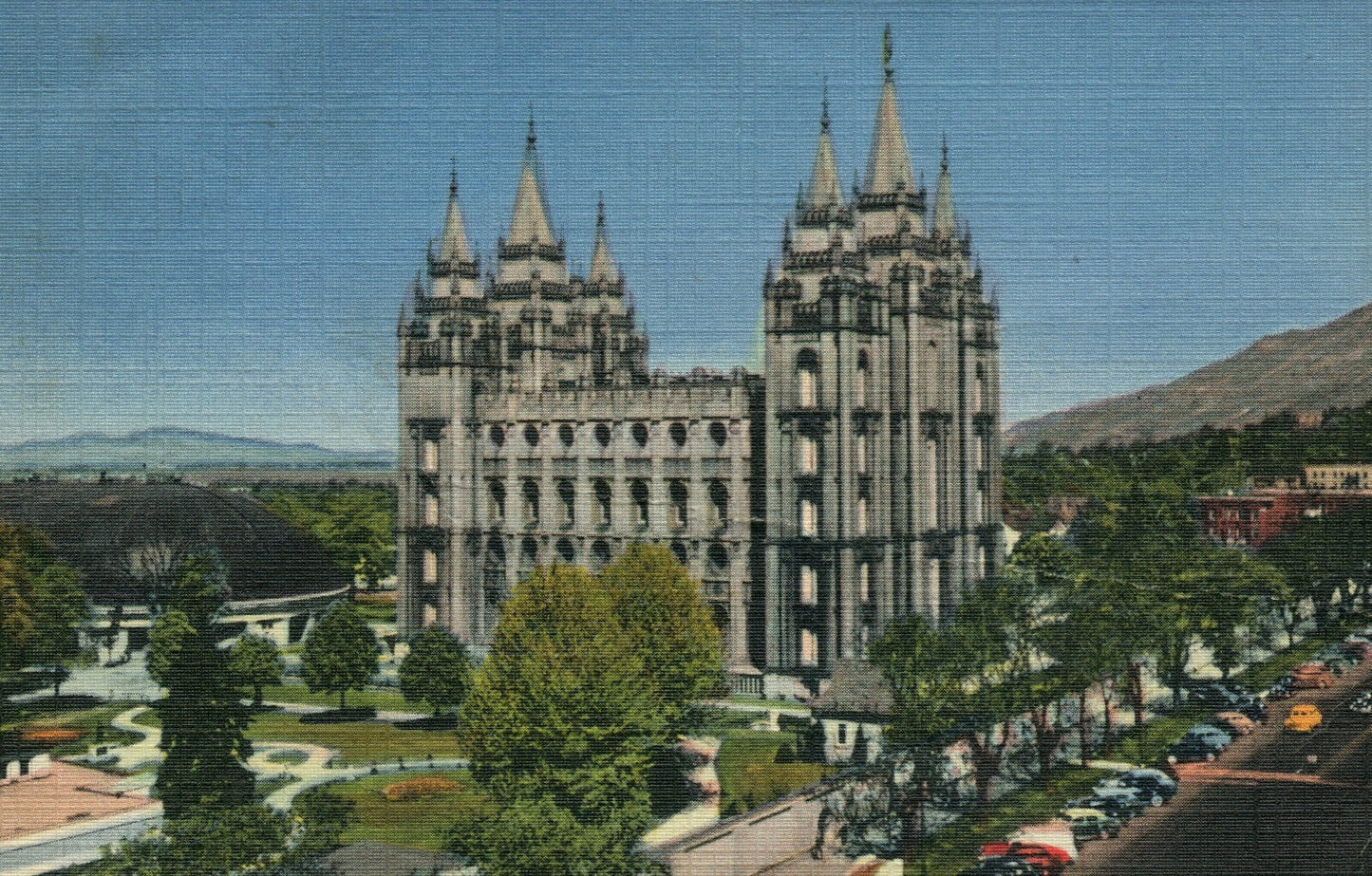Mormon Temple Salt Lake City  UT Utah Postcard