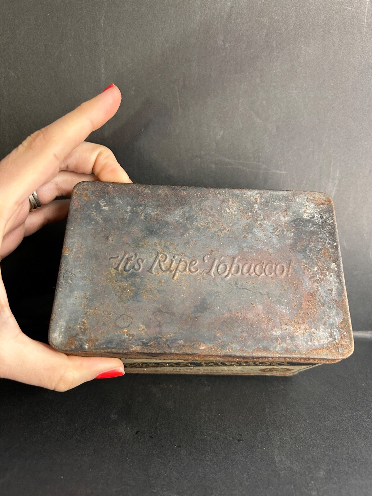 VTG Londres Havana Ribbon Tobacco Tin Ribbon Cigar Metal Box Philadelphia