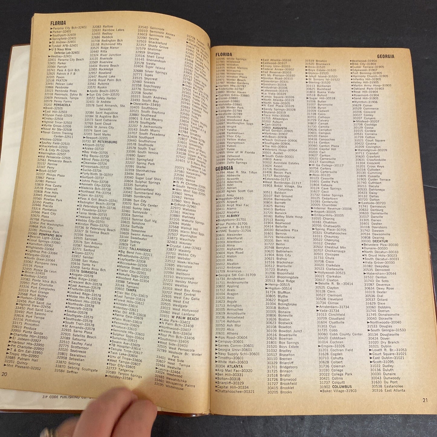 1972 United States Tilt Wheel Steering Zip Code Pub Directory W T Rogers Co 