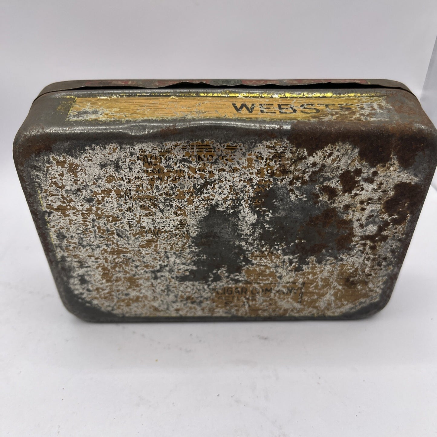 Vintage Webster Cigar Tin Box ONLY Michigan USA