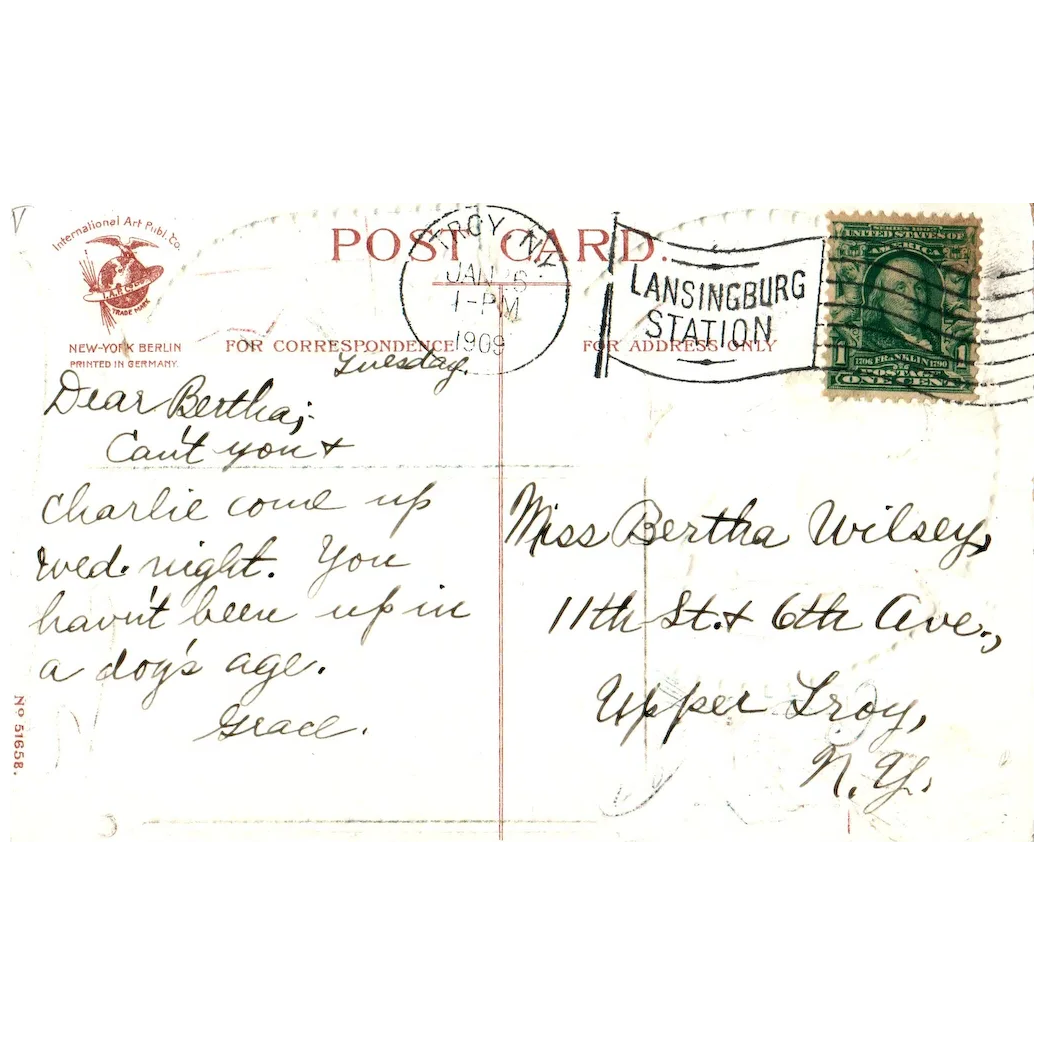 Abraham Lincoln Presenting the Proclamation of Freedom Patriotic Postcard