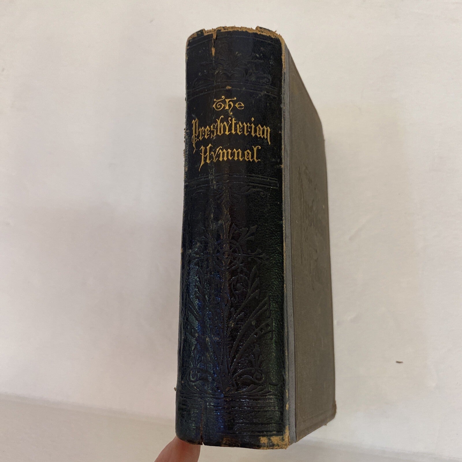 THE PRESBYTERIAN HYMNAL 1874 ANTIQUE RARE BOOK LEATHER REV. JOSEPH T DURYEA D.D.