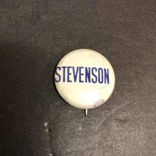 Stevenson Litho 1" Political Pin