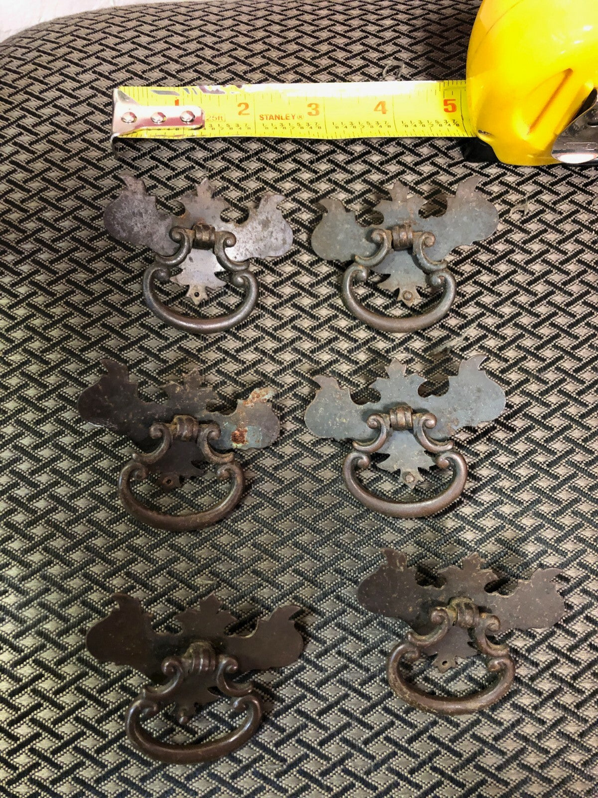 Lot of 6 vintage drawer pulls Hardware Dresser