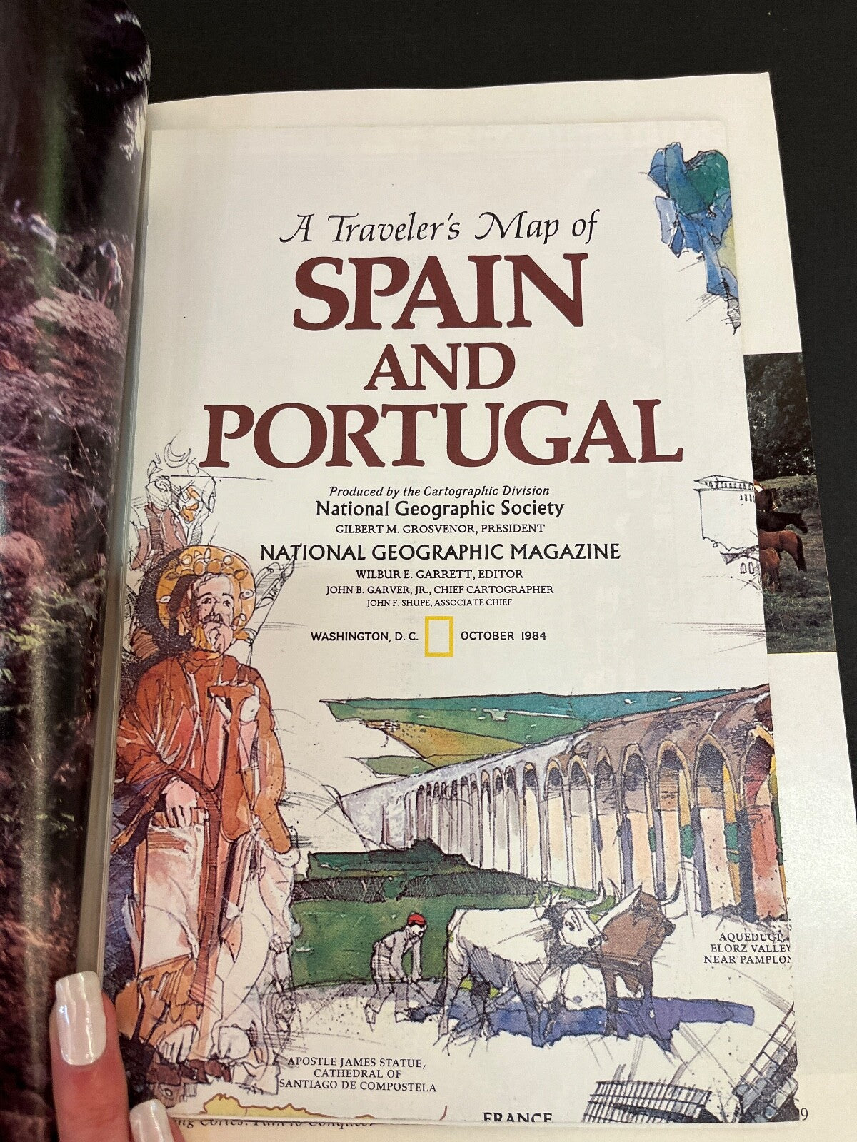 October  1984 National Geographic Iberia's River Route of Cortes Pollen  Maoris