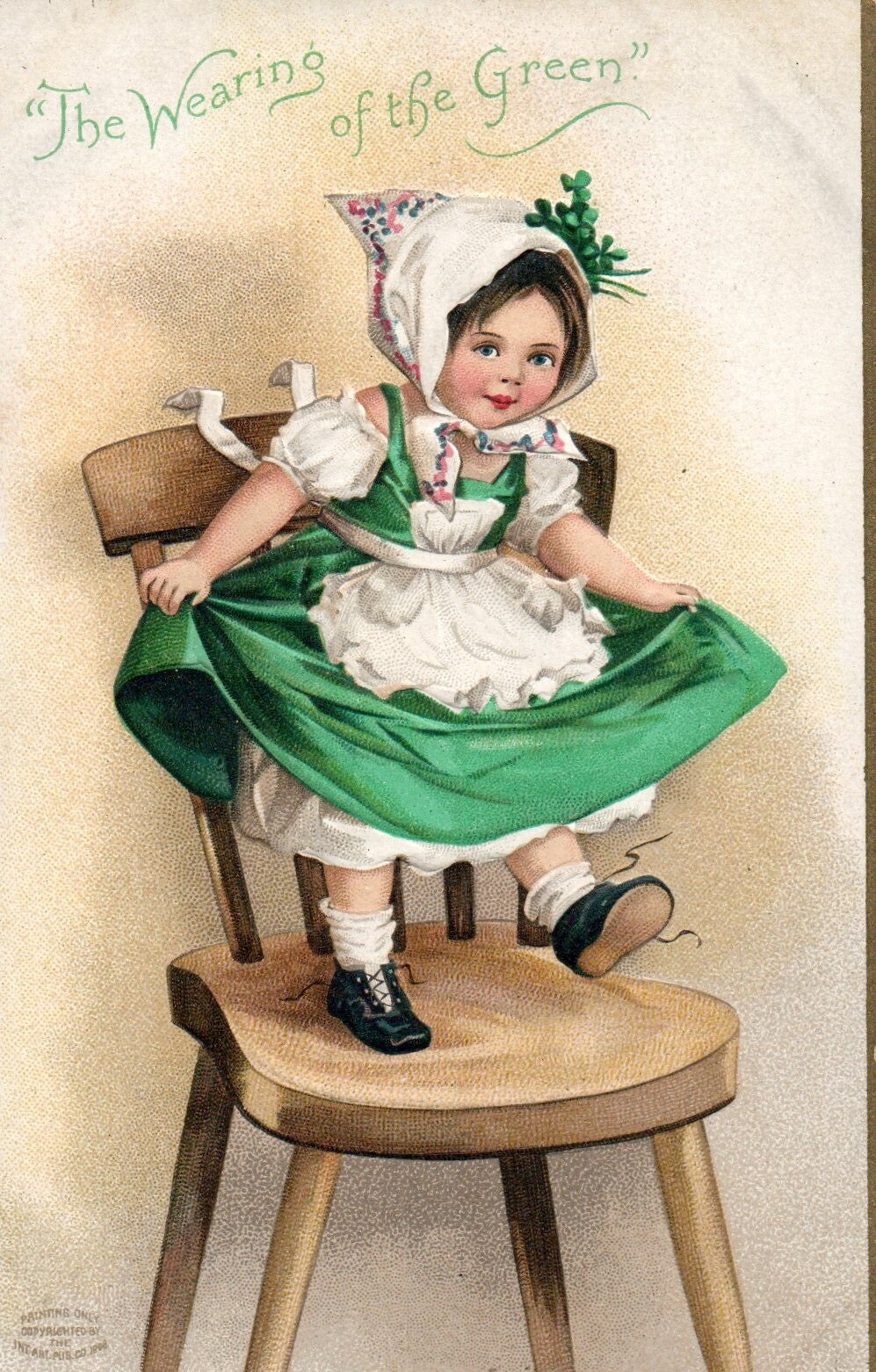 AS Ellen Clapsaddle The Wearing of the Green St Patrick's Day Postcard