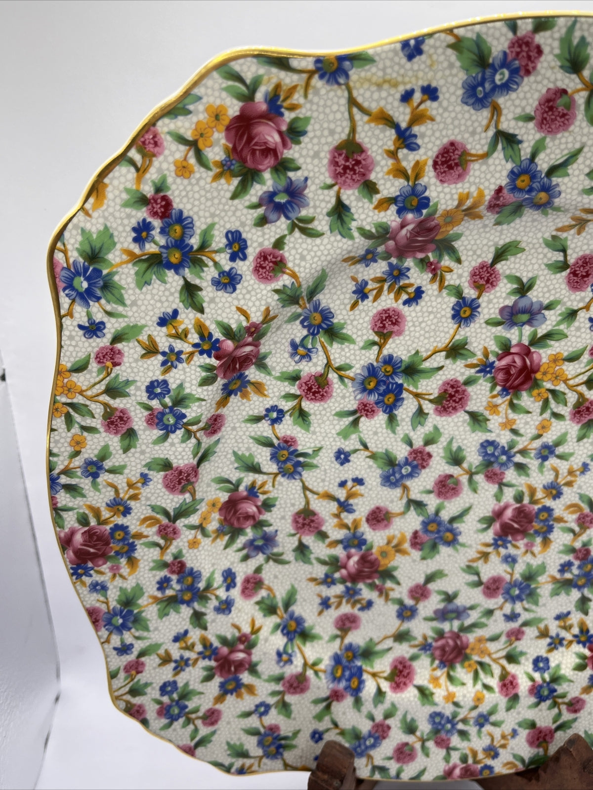 Vintage Royal Winton Old Cottage Chintz Plate, 12”, England