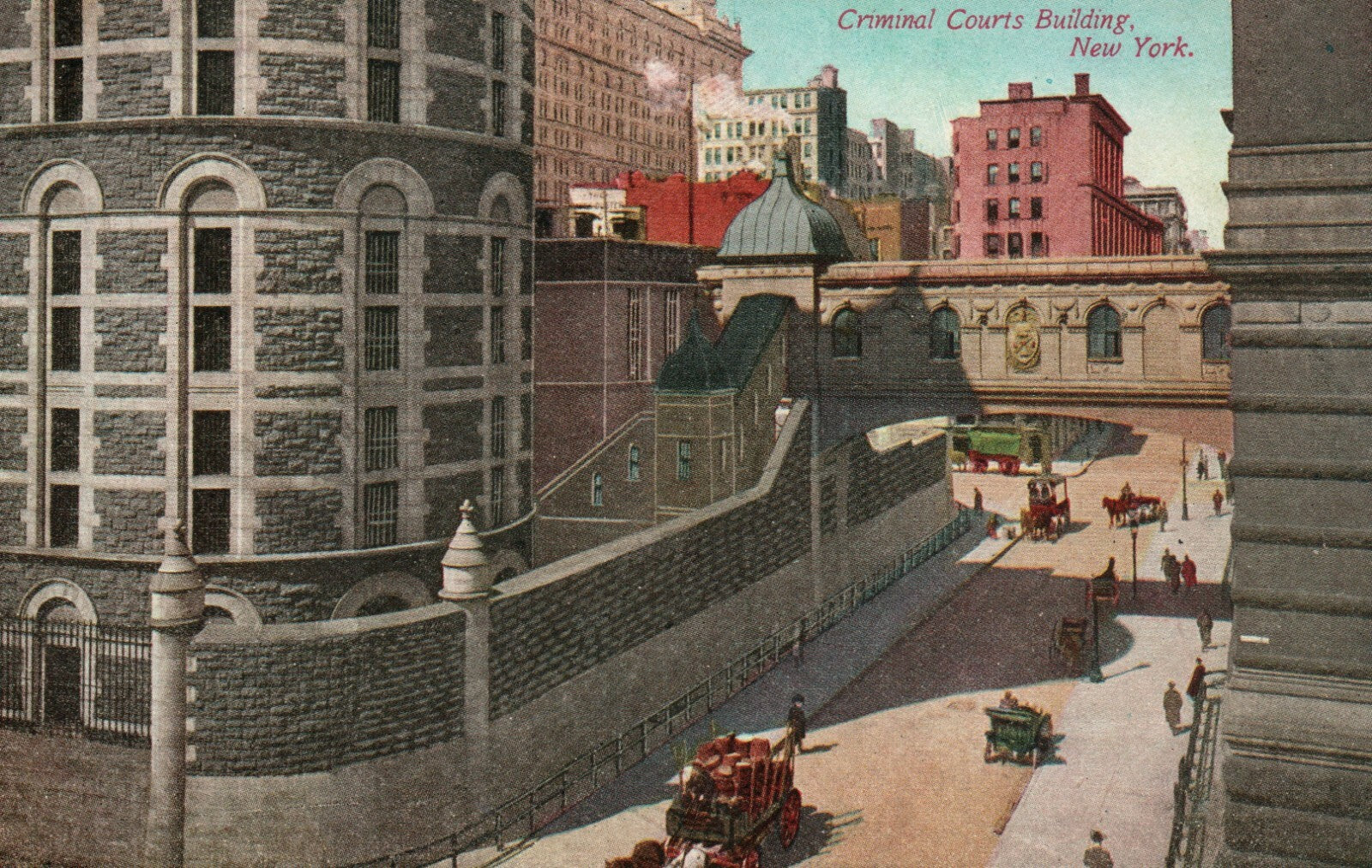 Criminal Courts Building Street View NY New York Postcard
