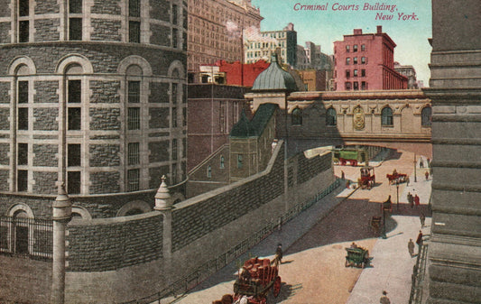 Criminal Courts Building Street View NY New York Postcard