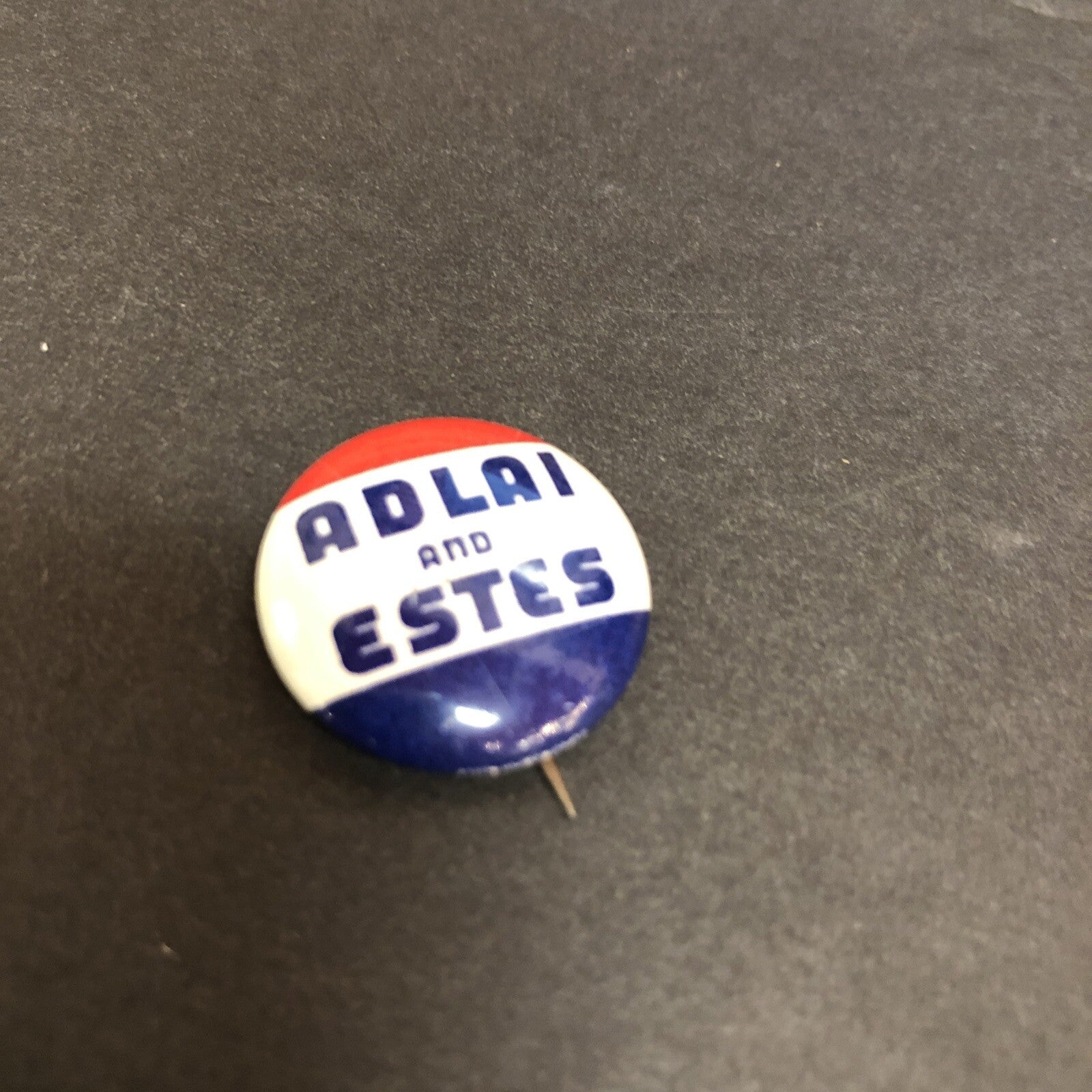 Adlai and Estes Litho 7/8" Political Pin