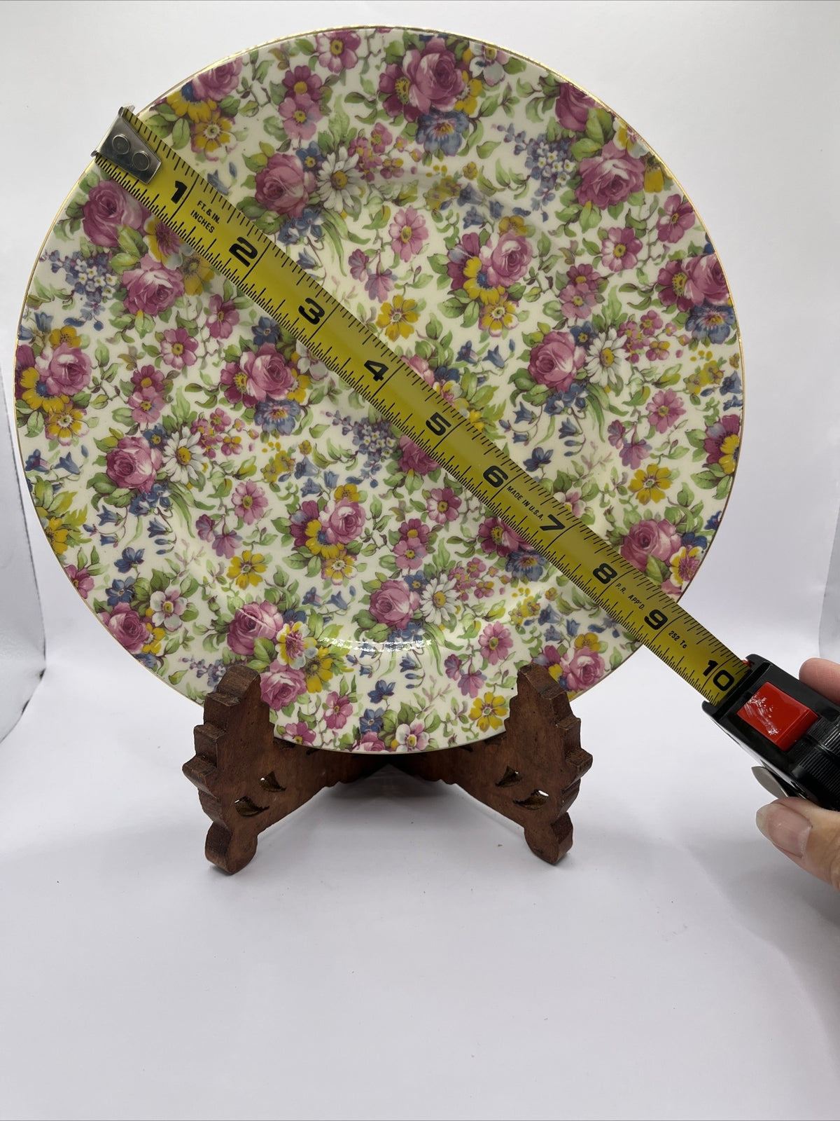 Rare Royal Winton England SUMMERTIME 9” Plate  Grimwades Chintz