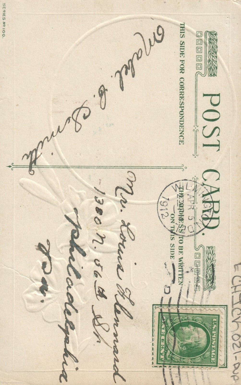 Chick Sitting On Egg Lilly Series 100 Easter Postcard