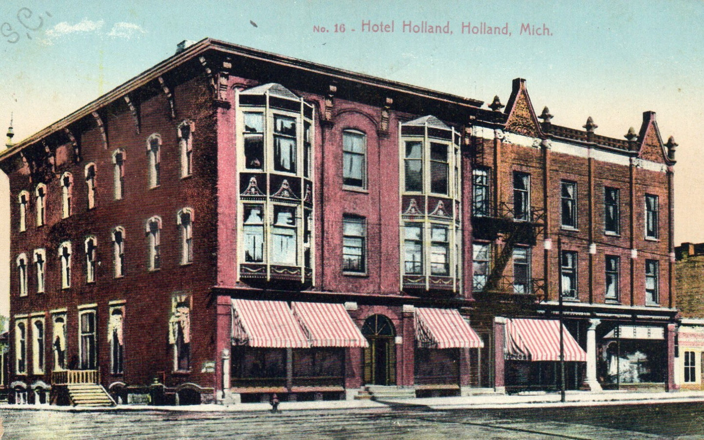 Hotel Holland in Holland Michigan Mich MI Postcard