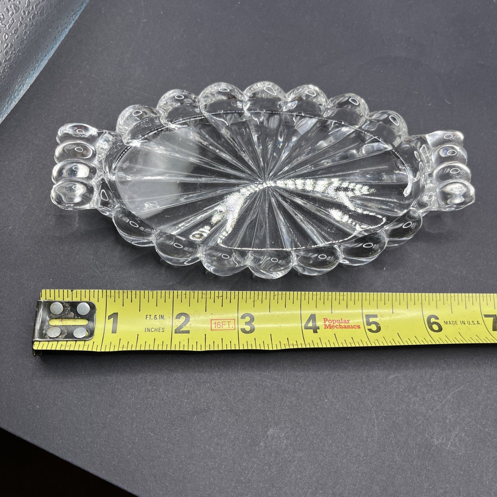 Heisey Glass Co Antique Cream & Sugar With Tray.