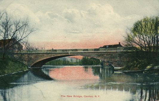 The New Bridge Canton Scenic View New York NY Postcard