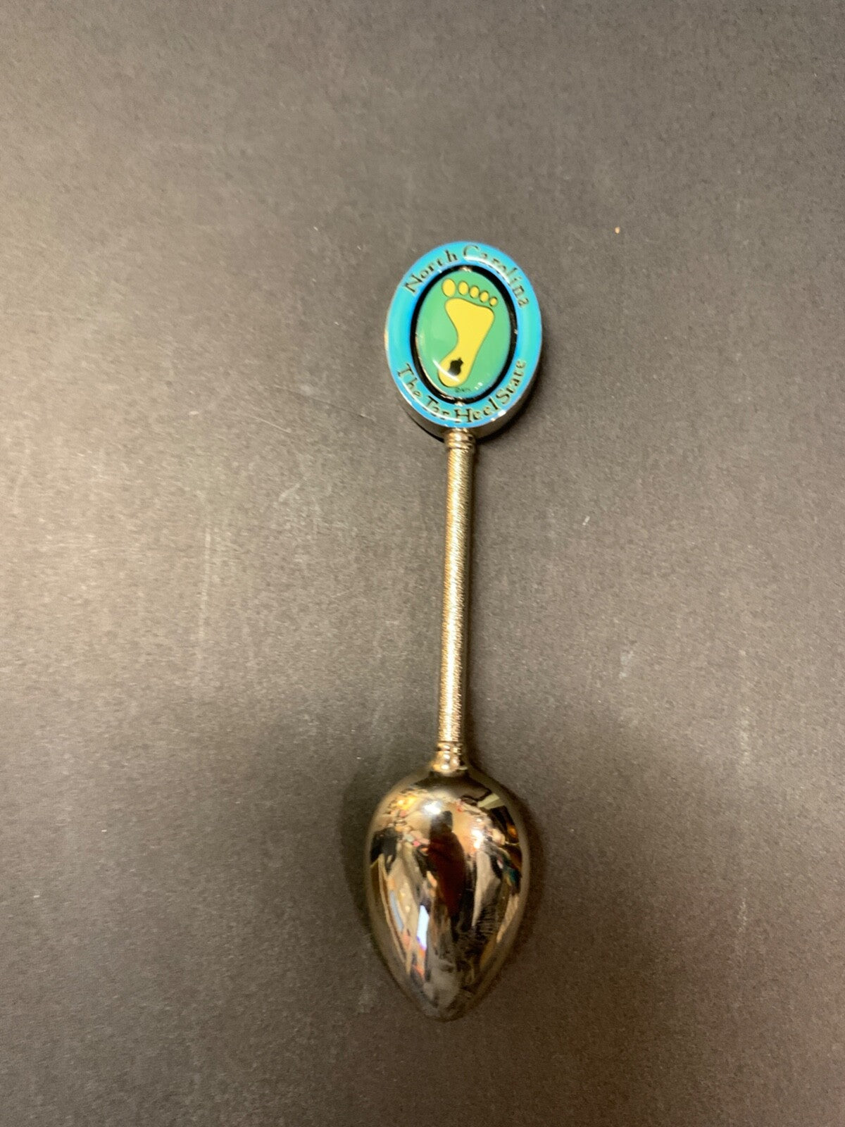 Vintage North Carolina The Tar Heel State Spinner Souvenir Spoon