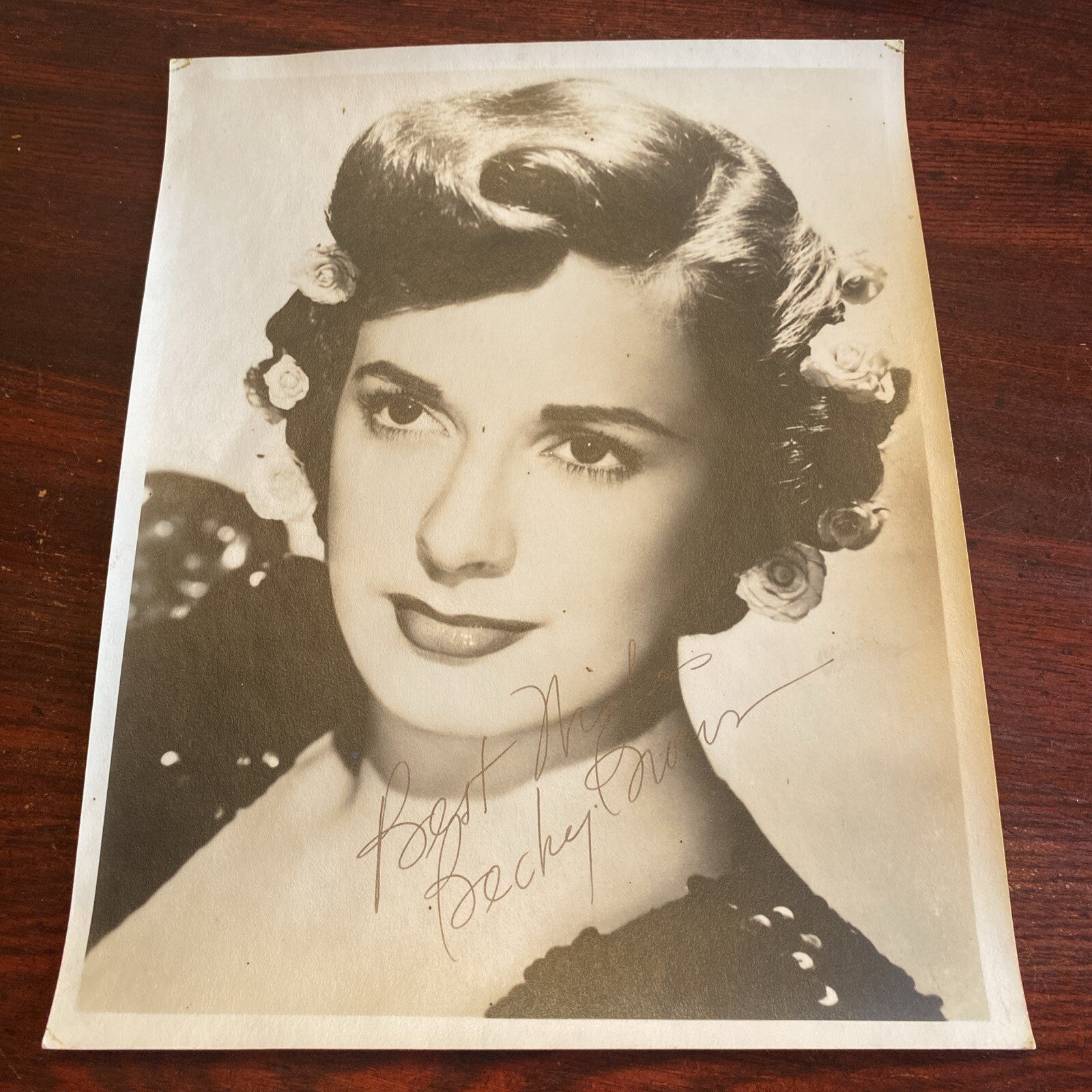 Hollywood Movie star Becky Brown AUTOGRAPHED INK Real PHOTO 8 x 10