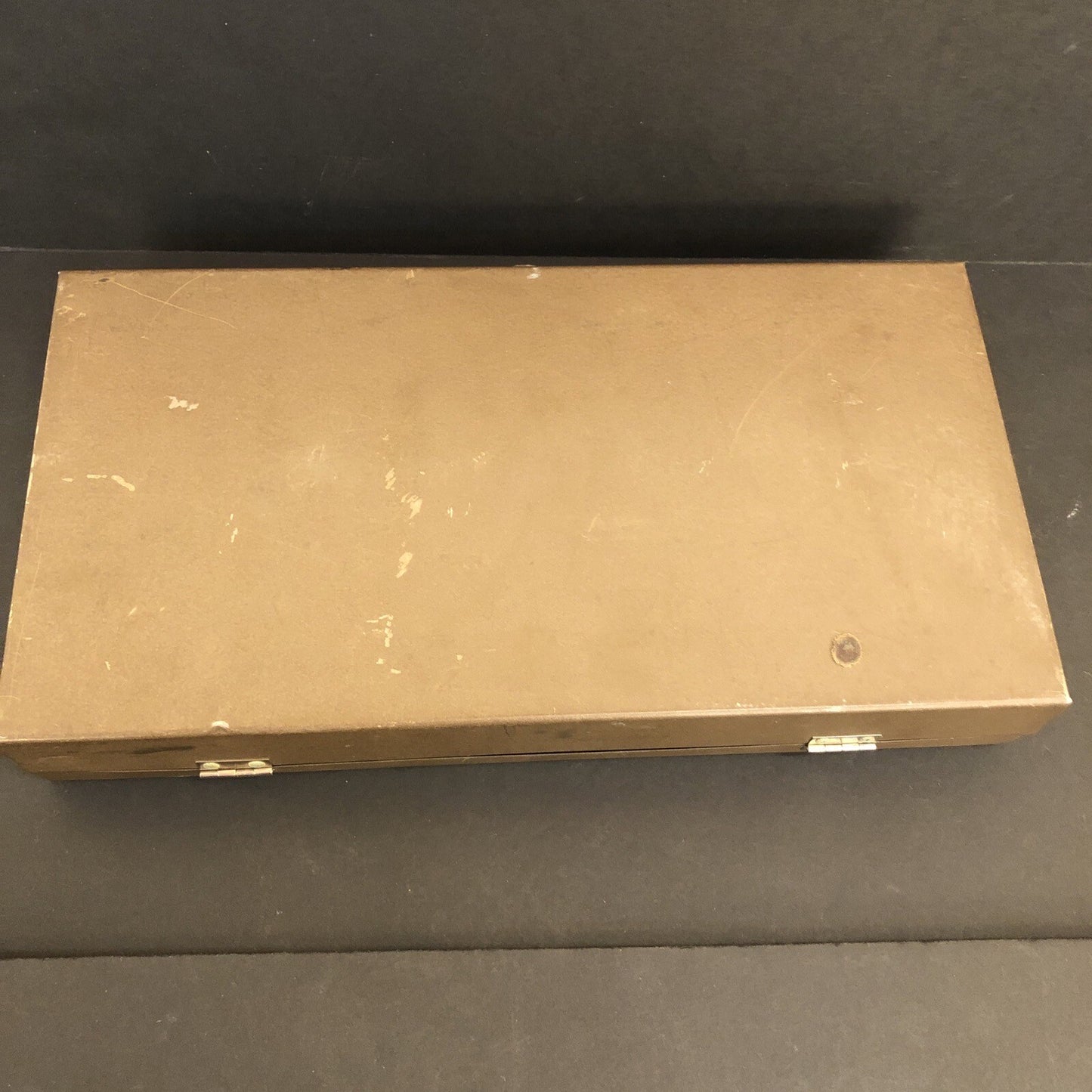 Brown Metal Storage Case for 35mm Slides 150 Slots -Random slides NV KY Castles