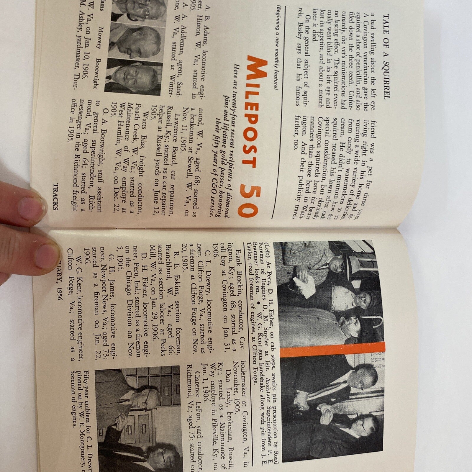 January 1956 TRACKS MAGAZINE CHESAPEAKE & OHIO RAILROAD RR TRAINS  