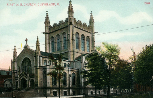 First Methodist ME Church Cleveland 10684 OH Ohio Postcard