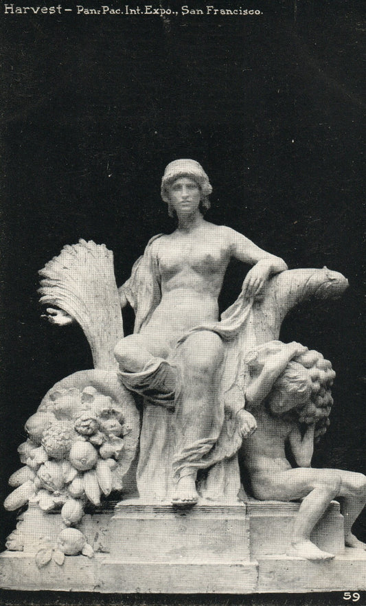 Harvest 59 Panama Pacific Expo San Francisco California CA Exposition Postcard