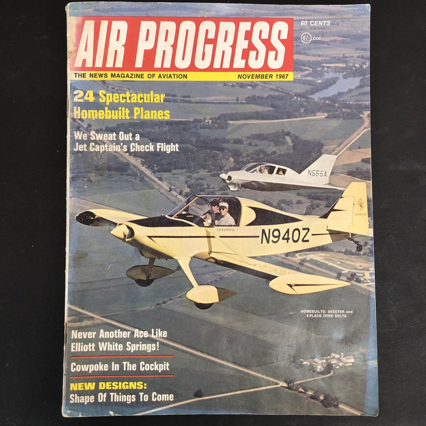 Air Progress Magazine 24 Homebuilt Planes  November 1967 Aviation