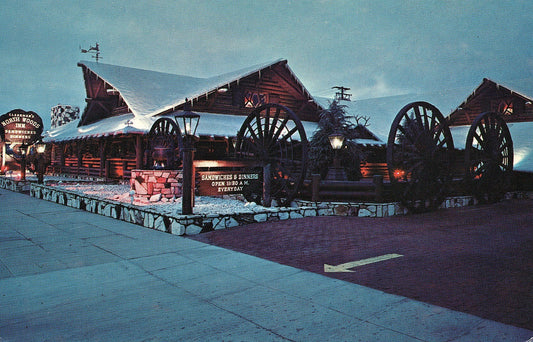 Clearmans North Woods Inn Hotel San Gabriel Calif Northwoods Postcard