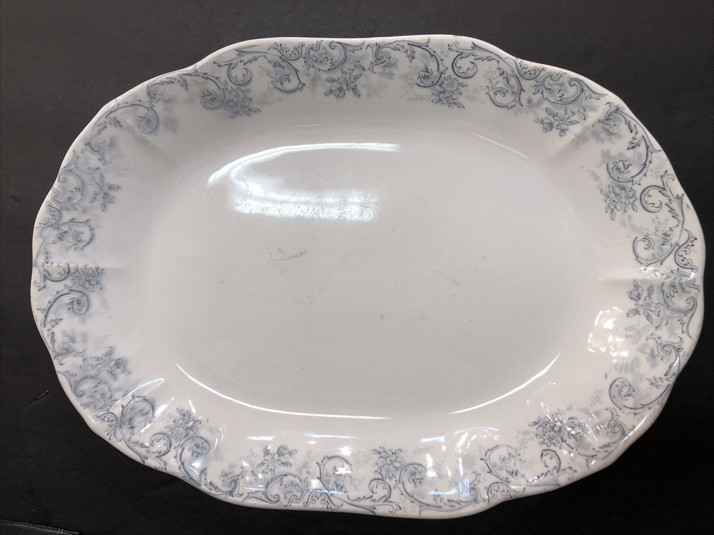 14.5 X 10.25 John Maddock & Sons Royal Vitreous Oval Platter England ROCOCO