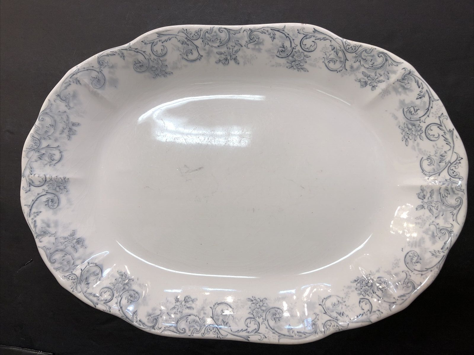 14.5 X 10.25 John Maddock & Sons Royal Vitreous Oval Platter England ROCOCO