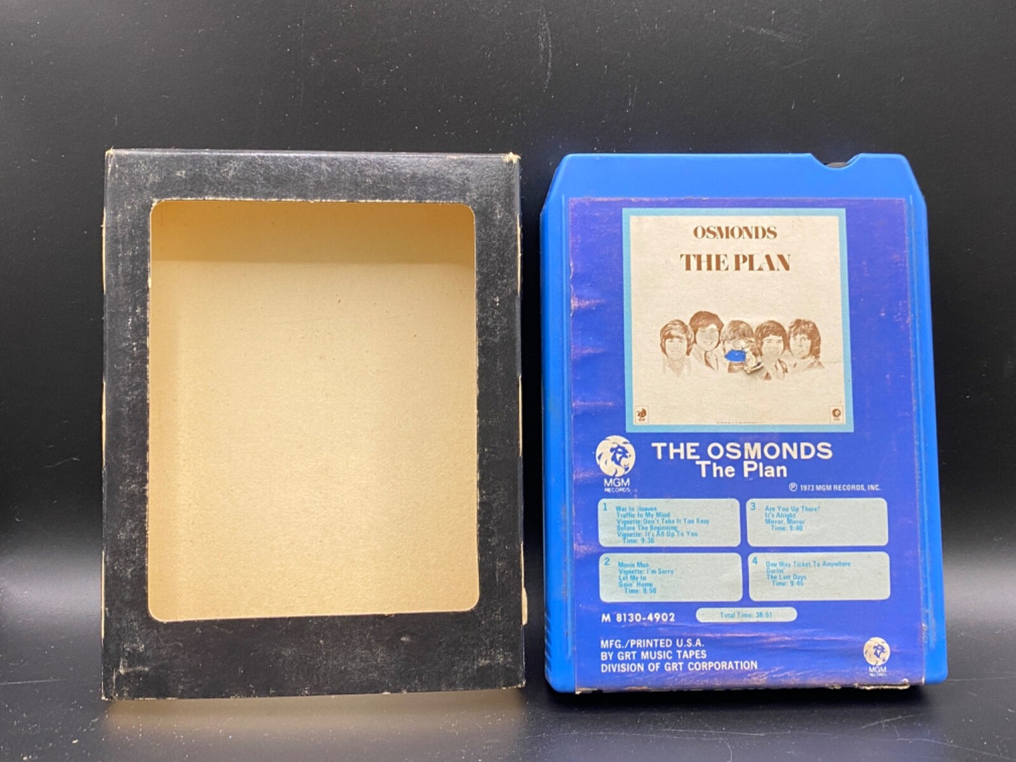 Vintage 8 Track The Osmond's The Plan