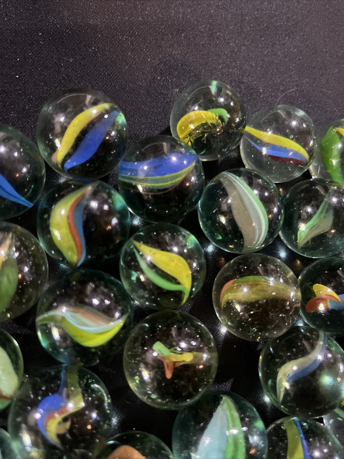 Vintage Lot of 30 Cat’s Eye Marbles