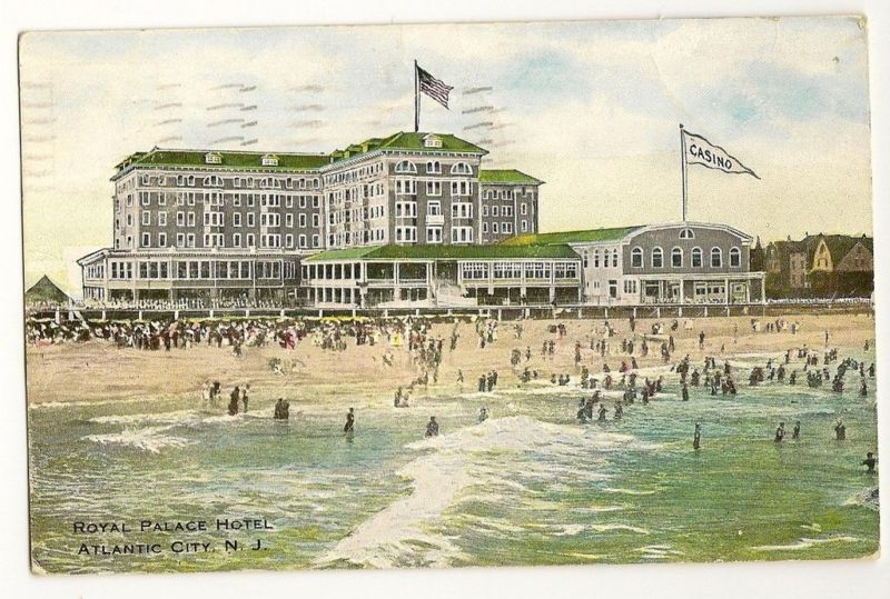 Royal Palace Hotel Atlantic City New Jersey NJ Postcard