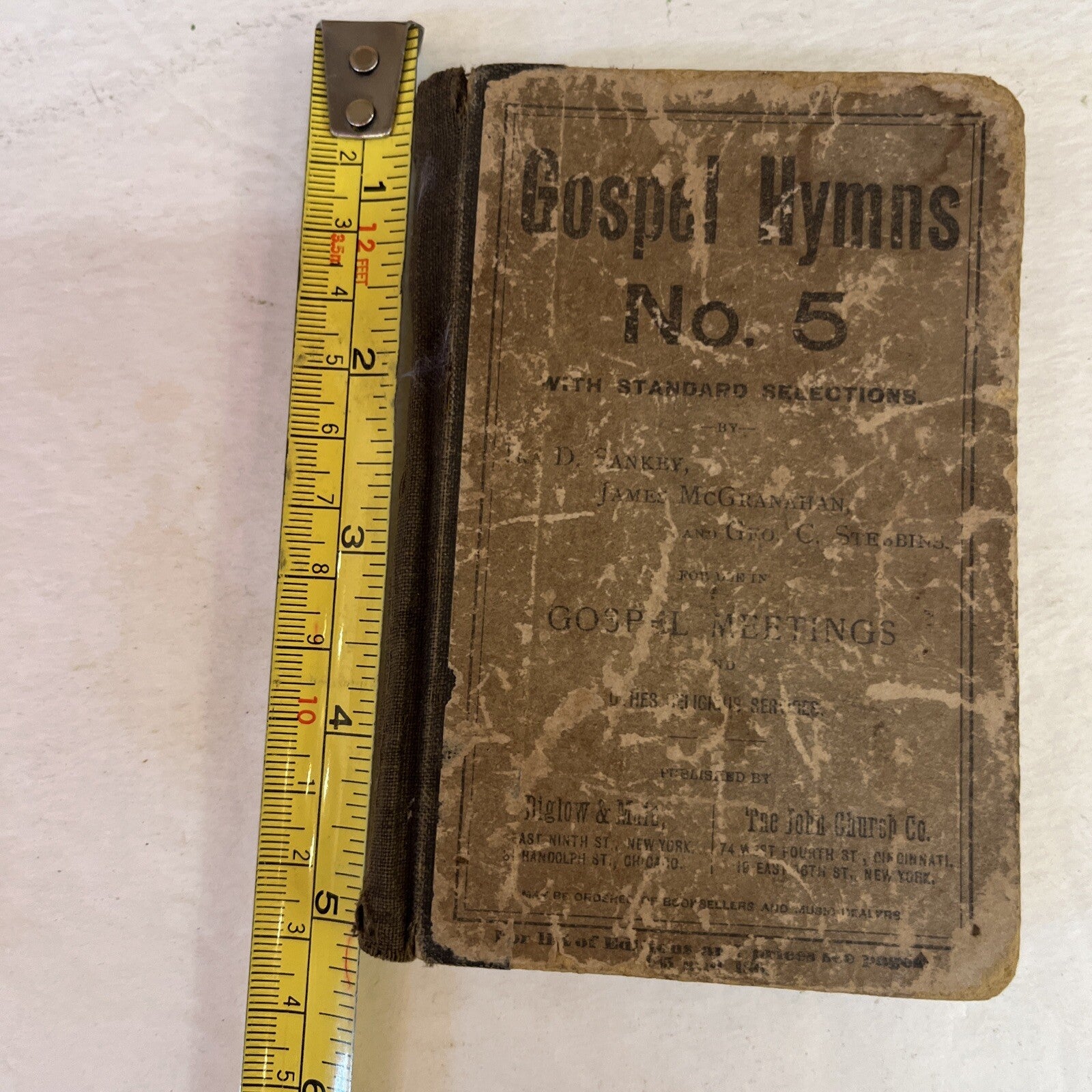 Gospel Hymns No. 5 (Words Only) by Ira Sankey 1887