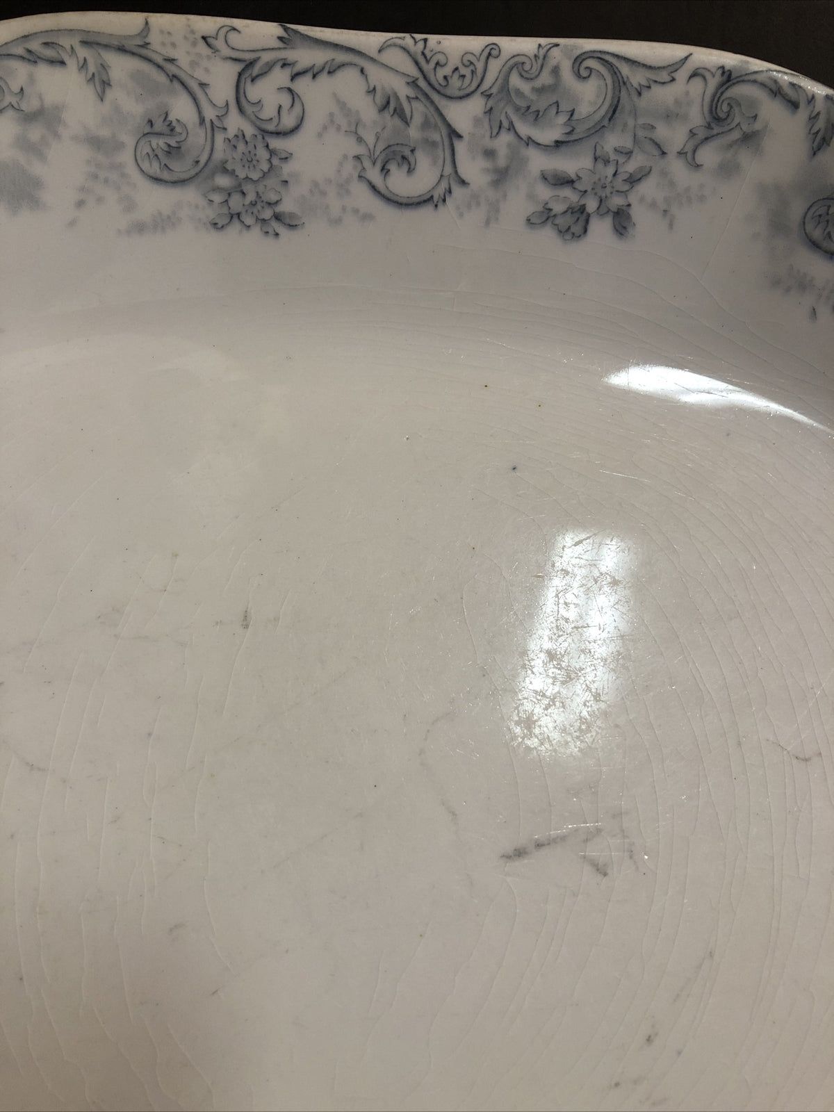 14.5 X 10.25 John Maddock & Sons Royal Vitreous Oval Platter England ROCOCO