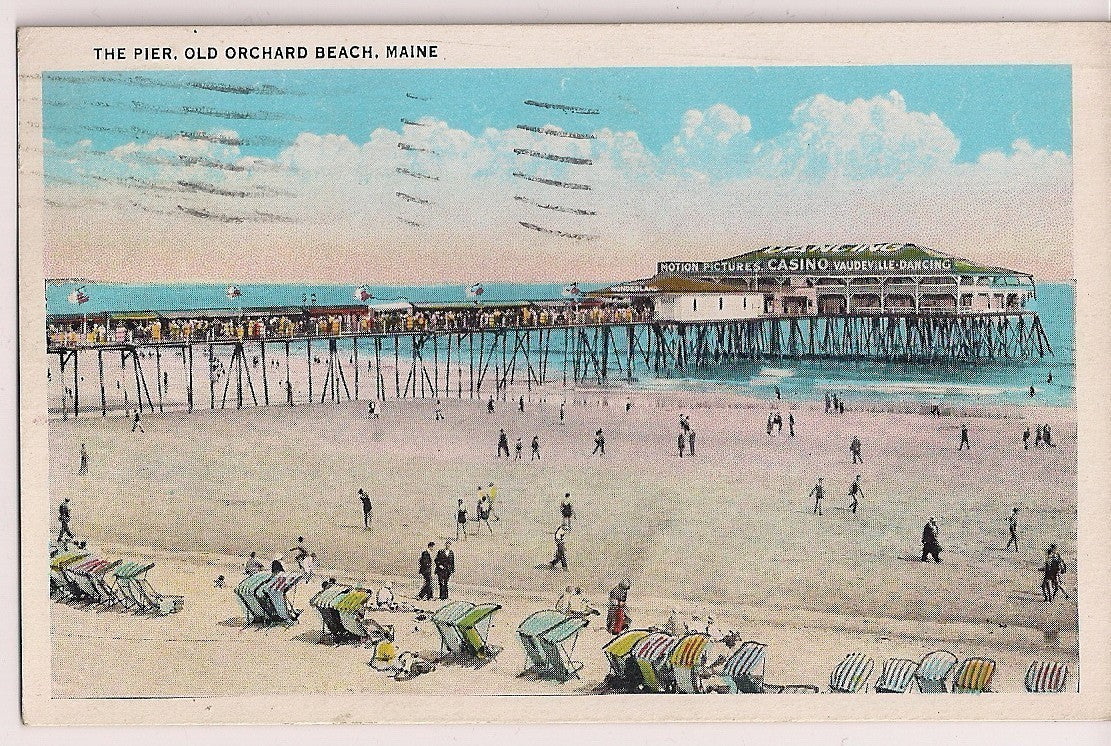 The Pier Old Orchard Beach ME Maine  Postcard