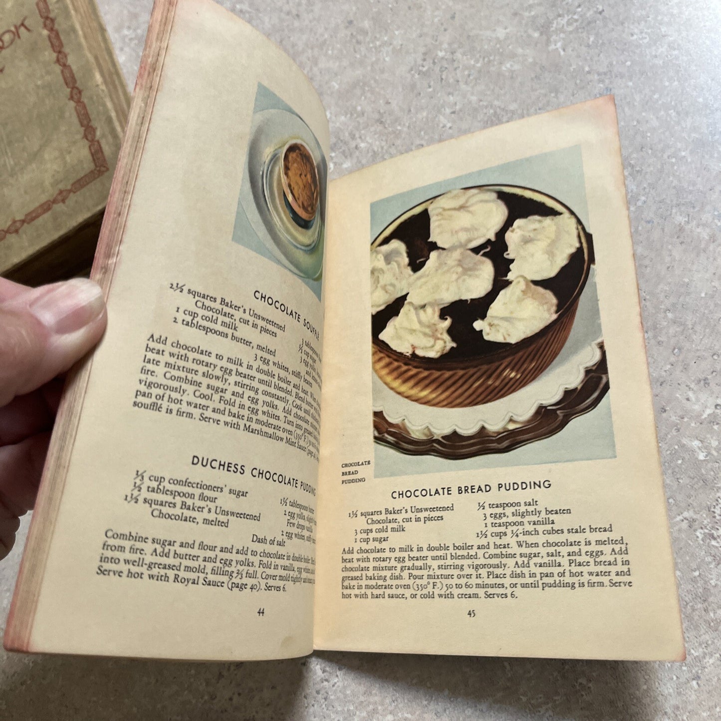 Best Chocolate And Cocoa Recipes Walter Baker & Company 1931 baking cookbook