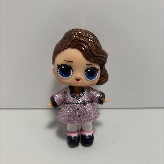 LOL Surprise Doll - Posh Baby Glam Glitter Bling Series Pink Dress Brown Hair