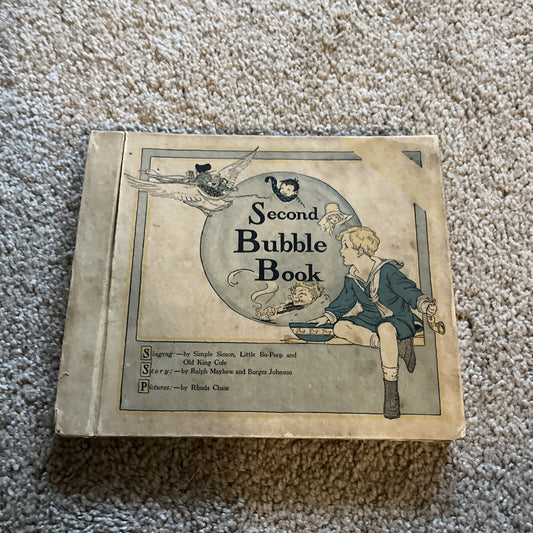 ANTIQUE - BOOK & RECORD - SECOND BUBBLE BOOK - 1918