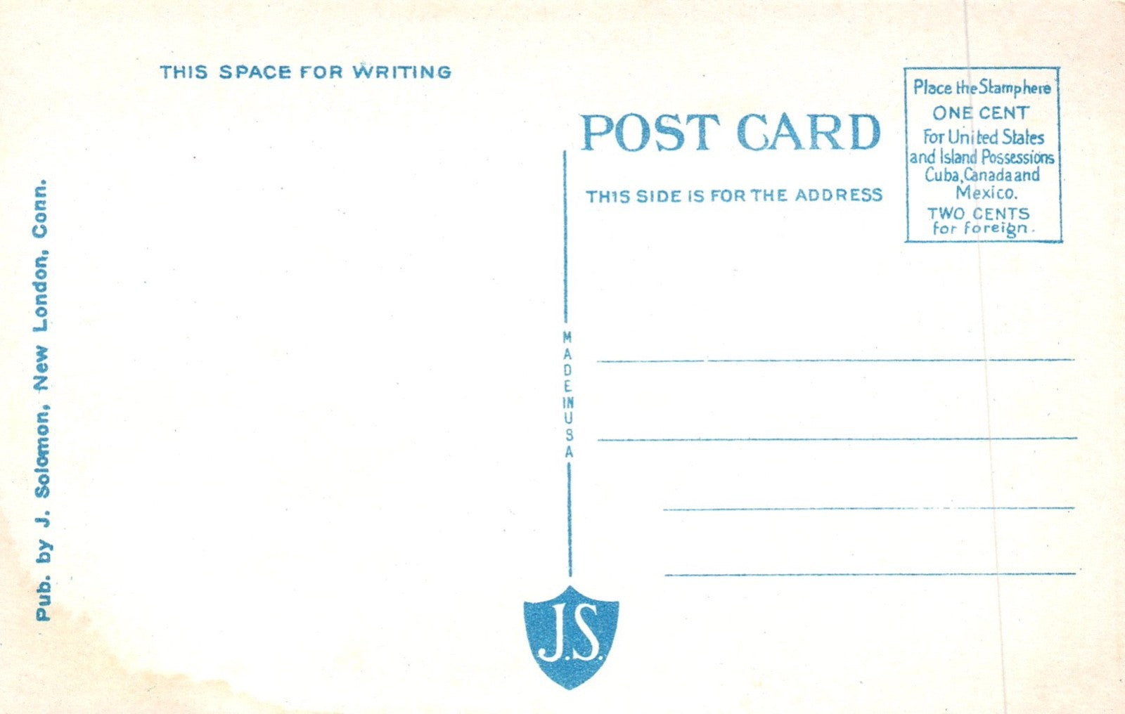 Odd Fellows Home in Groton CT Connecticut Postcard