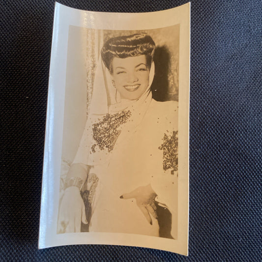 Real Photo Carmen Maranda  2.5" x 4" Hollywood Movie Star Fan Club