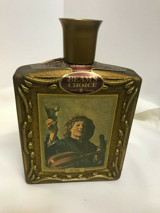 Vintage Beams Choice Jim Beam Collectible Bottle The Merry Lute Player w/  Box