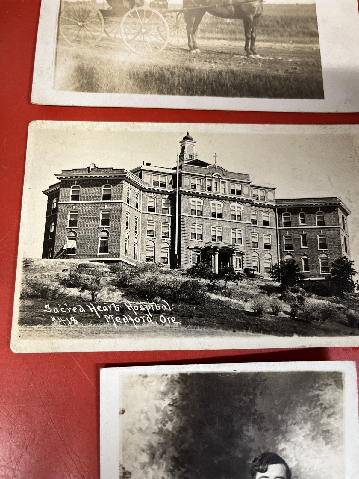 Lot of 5 RPPC Real Photo Postcards Homes Early 1900s ?